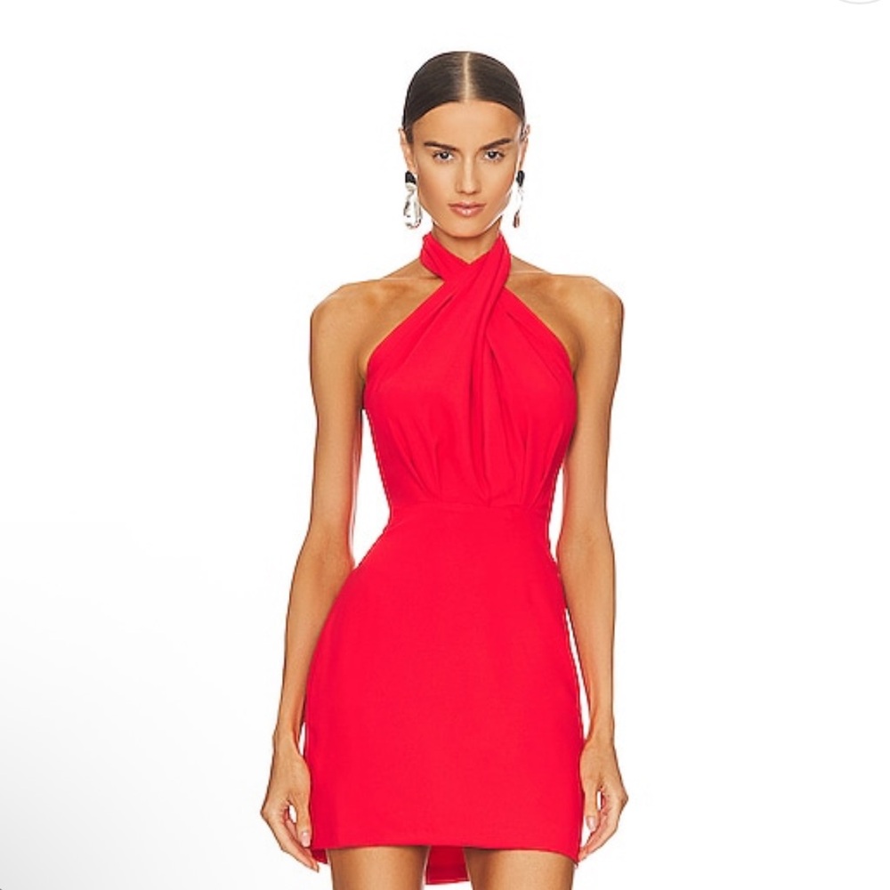 Amanda Uprichard X REVOLVE Mezcal dress in crimson